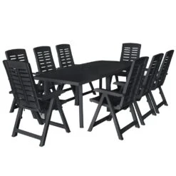 Conjunto De Comedor De Jardín 9 Piezas Plástico Gris Antracita VidaXL 10 Conjunto De Comedor De Jardín 9 Piezas Plástico Gris Antracita VidaXL -Jardín Muebles Ventas c031f4a1d792d3b02dbd0f68acce9b8c898cebb3 7834c939c60f49539fdc97fcaec9c58c