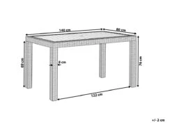 Mesa De Jardín Blanca 140 X 80 Cm FOSSANO 11 Mesa De Jardín Blanca 140 X 80 Cm FOSSANO -Jardín Muebles Ventas c03ae8d8c5bae2c2e551200aefb4169c1cddffb4 7fba642b5ca04480af0de80ff51b8a48