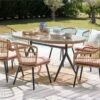 Conjunto De Jardín 6 Plazas De Ratán Beige/natural/negro/rosa ALIANO II -Jardín Muebles Ventas c15ddf27dc02f1567967af22b00de8739d0f7334 89e494053b104620a55f4db728a681ff