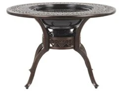 Mesa De Jardín De Metal Marrón Oscuro/beige ⌀ 105 Cm MANFRIA -Jardín Muebles Ventas c1a56bb8d3b5bea75ef729526aecd9f95f628327 bc71189f9b214e58bd48d4fdb5d37366