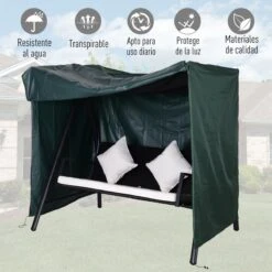 Outsunny Funda Para Columpio De Jardín Con Cremallera Cubierta Muebles Para Exterior Ideal Columpios 177x114x152cm Verde Oscuro -Jardín Muebles Ventas c1b0213c9e2469b611b9d7d620966eba9ed1595a b1c6f6c58ee143118f05c9ba023c7ae4