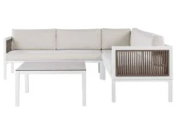 Conjunto De Jardín 4 Plazas De Metal Blanco Crema/marrón/beige Derecho BORELLO 17 Conjunto De Jardín 4 Plazas De Metal Blanco Crema/marrón/beige Derecho BORELLO -Jardín Muebles Ventas c277cb0f883636465a7382867581671bdbe02978 003987f5fee34dff991242548f09b6f9