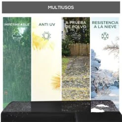 Outsunny Funda Protectora Para Muebles De Jardín En Forma De L Cubierta Para Sofás Exterior Con Hebillas De Tracción Tela Oxford 600D Impermeable 260x192x82 Cm Negro 14 Outsunny Funda Protectora Para Muebles De Jardín En Forma De L Cubierta Para Sofás Exterior Con Hebillas De Tracción Tela Oxford 600D Impermeable 260x192x82 Cm Negro -Jardín Muebles Ventas c504e2a4561d9ea00c8b92362e69c626f61586fe 6051fdaedb0641deab622e2690a3ed4b