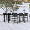 Juego De Comedor Para Jardín 7 Piezas Negro VidaXL -Jardín Muebles Ventas c50b373c79e5563fc370f8e3501d4cb19c85690b 2a2fc9d3cdc840a3b0504b5626a0c555