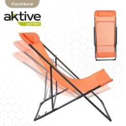 Silla Tumbona Plegable De Jardín Multiposición Naranja Con Asa Aktive -Jardín Muebles Ventas c69b4728a5a0f38a143713f5aa72f8d1a1d4fa84 8ca9c0f3c4c64dc488c676a106cdc7a4