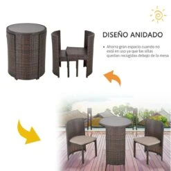 Outsunny Conjunto De Muebles Ratán De Jardín 3 Piezas Con 1 Mesa De Café Y 2 Sillas Con Cojines Para Terraza Exterior Fácil Almacenaje Acero Marrón 14 Outsunny Conjunto De Muebles Ratán De Jardín 3 Piezas Con 1 Mesa De Café Y 2 Sillas Con Cojines Para Terraza Exterior Fácil Almacenaje Acero Marrón -Jardín Muebles Ventas c6a12814d06377191f095da0623ac00d4ebada3a ad0d94fdafc149c0b8db8ee9b87b9bb3