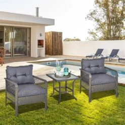 Outsunny Conjunto De Muebles De Ratán 3 Piezas De Jardín 2 Sillones 65x66x75 Cm Y Mesa De Vidrio Templado 50x50x50 Cm Con Cojines Acolchados Para Terraza Patio Gris 16 Outsunny Conjunto De Muebles De Ratán 3 Piezas De Jardín 2 Sillones 65x66x75 Cm Y Mesa De Vidrio Templado 50x50x50 Cm Con Cojines Acolchados Para Terraza Patio Gris -Jardín Muebles Ventas c74dc950b7667ac030c5dd2c8e2cfd268a5c5cf4 4f58cdb852ca4fd8a67dbc699049f4c3