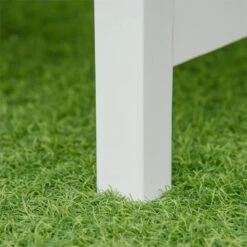 Outsunny Banco De Madera Maciza Exterior De 2 Plazas 123x61x89,5 Cm Banco De Jardín Con Respaldo Decorativo Y Reposabrazos Para Terraza Balcón Patio Carga 250 Kg Blanco -Jardín Muebles Ventas c99f34a2234f1083577d96183d53111be35bb640 c808d0e8d1414d2096e04631e188e1f6