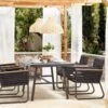 Mesa De Jardín De Aluminio Negro 150 X 90 Cm CANETTO -Jardín Muebles Ventas cb3498670d0a76aead068fc83d8b7e54178e7ca9 c6a230a43b1940c8a30c9419de2f4685