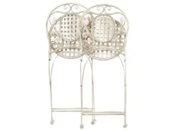 Conjunto De 2 Sillas De Balcón Blanco Crema BIVIO -Jardín Muebles Ventas cec66844c7fe7b04be93b50191be3c8bf1bde116 8ebf2ea38180477389c5ae0a144400e0