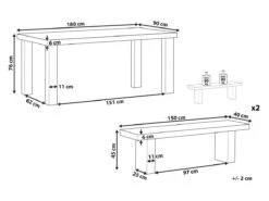 Conjunto De Jardín De Cemento Reforzado Mesa Y 2 Bancos Gris TARANTO -Jardín Muebles Ventas cf60246cf2553fdb764856a9a2db7df18fc5b6d9 f45b0a9e57af4c42969b5111b87db953