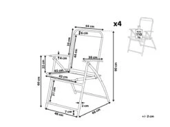 Conjunto De 4 Sillas De Jardín De Metal Negro LIVO 16 Conjunto De 4 Sillas De Jardín De Metal Negro LIVO -Jardín Muebles Ventas d082d10030e482d817e670bfa122897ed3c54fcd 0684b0c2319140d88813482a61d7ce23