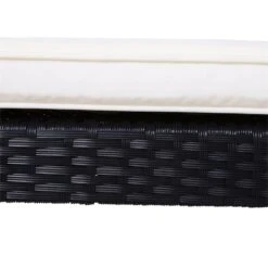 Outsunny Conjunto De 2 Tumbonas De Jardín Con Cojines Acolchados Ratán Con Mesa Auxiliar Para Piscina O Terraza Carga 160 Kg 195x60x86 Cm Acero Negro -Jardín Muebles Ventas d09b3e059d4af1ea6b8a42a74cb429fb6d59d7ee a1587b6b3fde498399979b5e85fe95cd