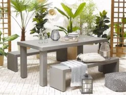 Banco De Jardín De Cemento Reforzado Gris 150 Cm TARANTO -Jardín Muebles Ventas d2a004ae34acd55f89188b716ec5f3b17a305444 4399c86aae694956a7da24c0876f745e