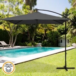 Parasol Excéntrico Banana 300x300x250 Cm Antracita Mástil Acero Aktive -Jardín Muebles Ventas d3c098ee57aa204062cbb407759be23c4d6b427d 15102977257c4f1c9e80be0164bbae17