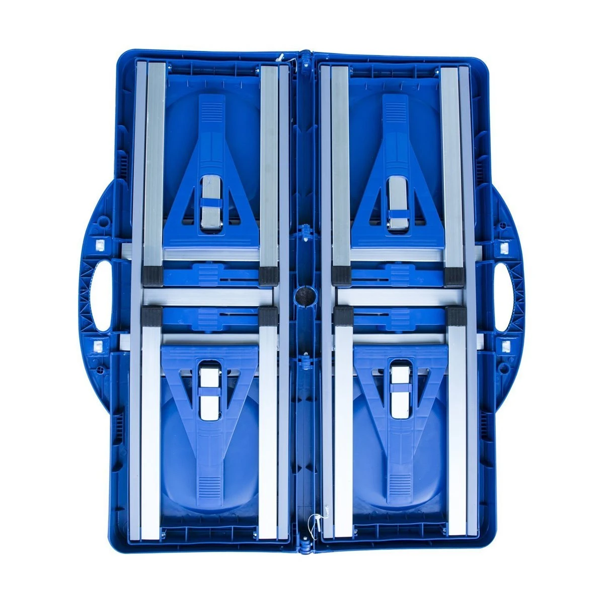 Outsunny Mesa Maleta De Camping Plegable Portátil 4 Asientos Y Agujero Sombrilla Estructura Aluminio Playa Picnic 84.5x64.5x66cm (Azul) 7 Outsunny Mesa Maleta De Camping Plegable Portátil 4 Asientos Y Agujero Sombrilla Estructura Aluminio Playa Picnic 84.5x64.5x66cm (Azul) - Imagen 5
