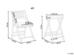 Conjunto De Balcón 2 Plazas De Madera De Bambú Clara/blanco Crema SAVALLETRI -Jardín Muebles Ventas d537d0f6c766af676c1b4539ea1c20e0bed0f322 64563199b7f6433e8eab33c10bc533ff
