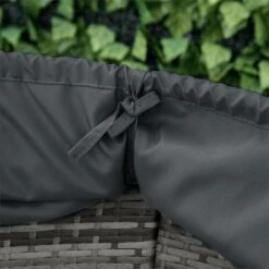 Outsunny Isla De Ratán Modular Para Exterior 5 Piezas Tumbona Redonda Con Toldo Plegable Cojines Extraíbles Lavables Y 3 Almohadas Marco De Metal 175x180x147 Cm Gris -Jardín Muebles Ventas d71e21ca55fc80b601f0760209cdf5614cbb815a 53959a480c8b40208c7941c57a63f4f7