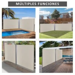 Outsunny Toldo Lateral Retráctil Doble 600x160 Cm Pantalla De Privacidad Extensible Con Ángulo Ajustable Y Protección UV 50+ Para Jardín Balcón Terraza Beige 18 Outsunny Toldo Lateral Retráctil Doble 600x160 Cm Pantalla De Privacidad Extensible Con Ángulo Ajustable Y Protección UV 50+ Para Jardín Balcón Terraza Beige -Jardín Muebles Ventas d71f52d8573d69a89e7ff034c950a467fb8f04c1 415b2f31e6bf4637b48ccf9f1e219059