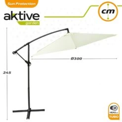 Parasol Excéntrico Banana 300 Cm Crema Mástil Aluminio Aktive Garden -Jardín Muebles Ventas d8135280739a914a8359712297616cd97e977ee9 9e9f1628be3e4a06b5bdffc313c074cb