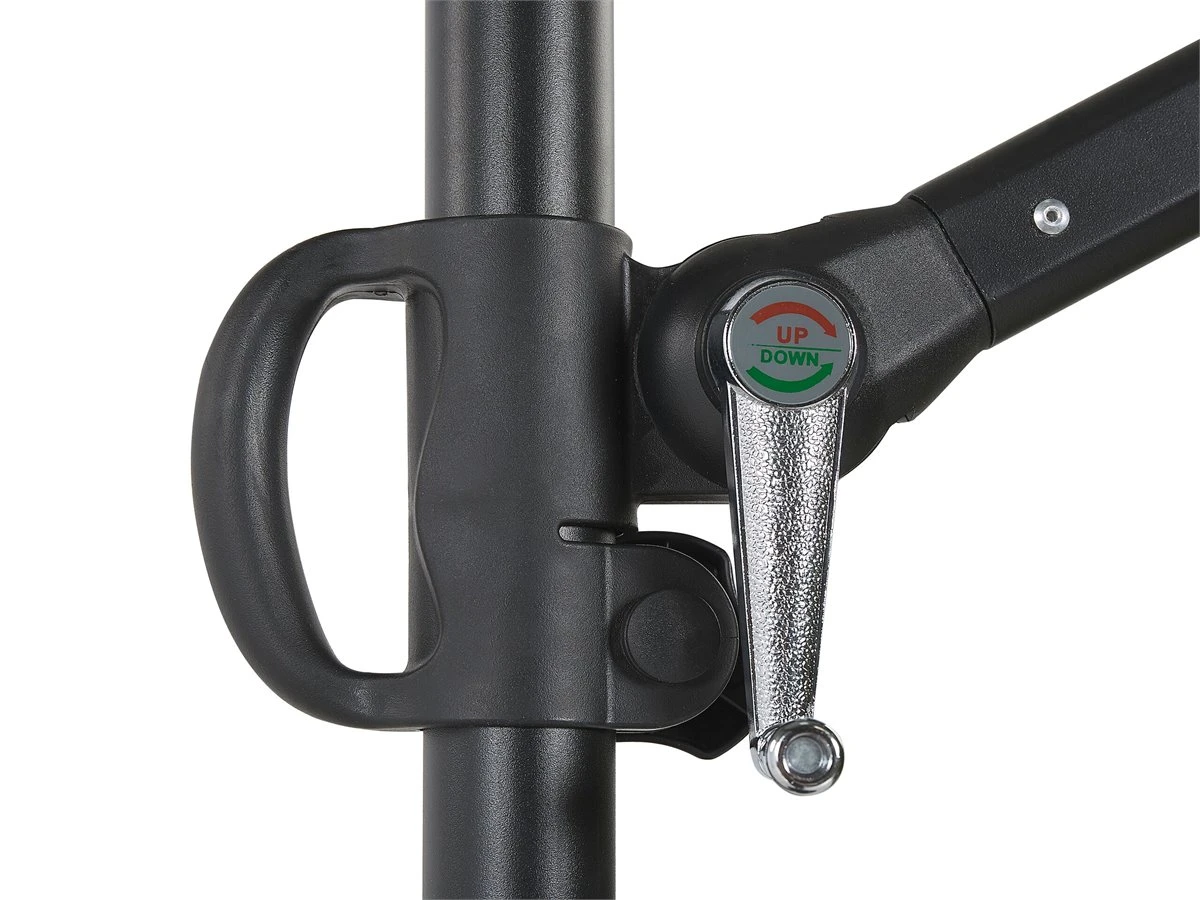 Sombrilla De Jardín 245 X 245 Cm Beige/negro MONZA II 10 Sombrilla De Jardín 245 X 245 Cm Beige/negro MONZA II - Imagen 8