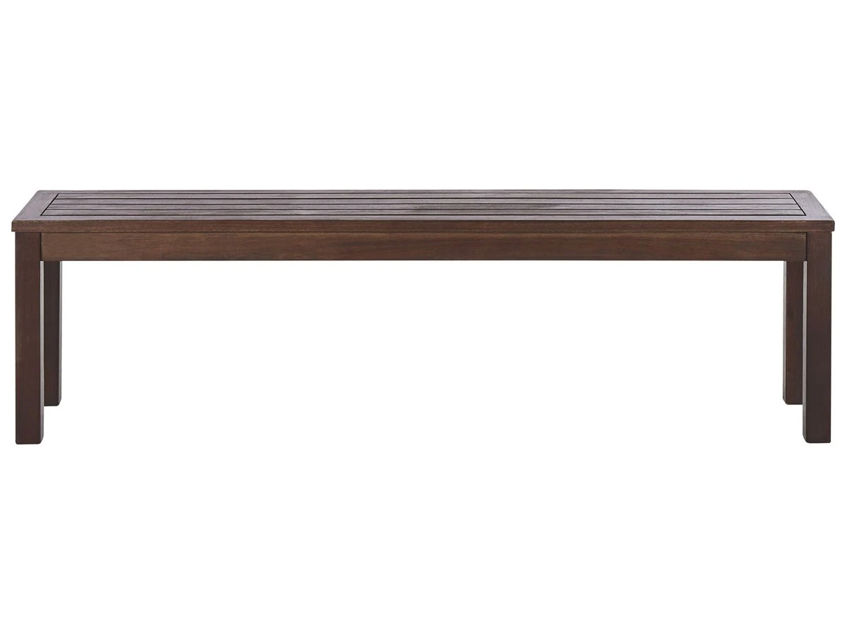 Banco De Jardín Madera Oscura 160 Cm TUSCANIA 4 Banco De Jardín Madera Oscura 160 Cm TUSCANIA - Imagen 2