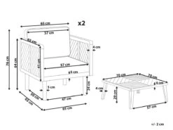 Conjunto De Jardín De 2 Sillones De Acacia Con Mesa De Centro Madera Clara/blanco Crema BARATTI 15 Conjunto De Jardín De 2 Sillones De Acacia Con Mesa De Centro Madera Clara/blanco Crema BARATTI -Jardín Muebles Ventas daef0a2580f3505dc3486fe48140a63c48a35950 2c69e2855c054007a10cc1531aa14185