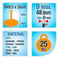 Base Para Sombrilla Aktive 50 X 34 X 50 Cm Cemento Acero -Jardín Muebles Ventas de3e352915c889c69e6cbc6a19f935393339c253 0d7fb1f6dfdc4047840c2a230ca44ad6