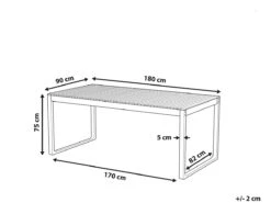 Mesa De Comedor De Madera De Acacia Clara 180 X 90 Cm SASSARI -Jardín Muebles Ventas de87c0964b6994089a04a6f70937c5d204b24cd2 525d8bb22e3b4b2498d06e1791911b2d