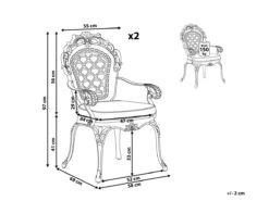Conjunto De 2 Sillas De Jardín Marrón LIZZANO 12 Conjunto De 2 Sillas De Jardín Marrón LIZZANO -Jardín Muebles Ventas dec9278beb46c5c1117f138f4f457ba4b98fe719 5d1825b3c08b4399986eaccdbd82e299