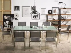 Conjunto De Jardín Mesa En Vidrio 220 Cm, 8 Sillas Grises GROSSETO -Jardín Muebles Ventas e064c1b79078955d3a9620e70f3fe4c7a9b6a674 8a57c34f0dfd4bb6b8c60f6f8bb8e8b8