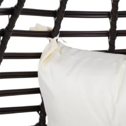 Outsunny Sillón De Ratán Balcón En Forma De Lágrima Con Cojín Acolchado De Algodón PP Estilo Moderno Para Exterior E Interior Carga 160 Kg 101x89x156 Cm Marrón Y Crema -Jardín Muebles Ventas e0f857ebb1702bb25be5aae5e65134288acbf27f 5fa1e4a7dc63423cbfe59ea7e5c8e4c9