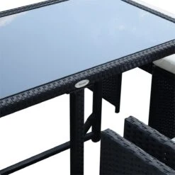 Outsunny Conjunto De Muebles De Jardín Comedor 9 Piezas De Ratán Apilables Con Cojines Para Terraza 1 Mesa 4 Sillas Y 4 Taburetes De Exterior Elegante Negro 19 Outsunny Conjunto De Muebles De Jardín Comedor 9 Piezas De Ratán Apilables Con Cojines Para Terraza 1 Mesa 4 Sillas Y 4 Taburetes De Exterior Elegante Negro -Jardín Muebles Ventas e17047a4367317edb8e8b77207b04ea867247472 b53de4f27a4745e88a7258b130f02895