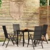 Juego De Comedor De Jardín 5 Piezas Negro VidaXL -Jardín Muebles Ventas e1c49db719098ecfc86b9581fefaa68d522d116f f3125de51cf4431e934b9e4d5ec9832e