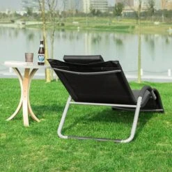 Tumbona De Jardín,Silla De Terraza, Estructura De Hierro, Malla Transpirable Teslin OGS38-SCH SoBuy -Jardín Muebles Ventas e449d8e3579ec9128aa6e892927ed7277e4f741c e89cb3c685bb4a6dbbf33211c9bf54e5