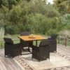 Juego Comedor Jardín 5 Pzas Con Cojines Ratán Sintético Negro VidaXL -Jardín Muebles Ventas e44fc3ba3aa82897f99028c69067a074c3f7e68b 0bdd837697d9403da71ea94e28afb140