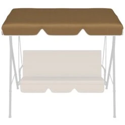 Outsunny Toldo De Repuesto Para Columpio De 2 Plazas Toldo Recambio Para Balancín Cubierta De Reemplazo Protección UV50+ Para Jardín Terraza Patio 192x144 Cm Marrón Oscuro -Jardín Muebles Ventas e4fb6bea93bde5f1d39b83f30c80db5aebe44c7e b43996d0ab5e4eaba23857d694162e58