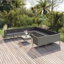 Set De Muebles De Jardín 12 Pzas Y Cojines Ratán Sintético Gris VidaXL 10 Set De Muebles De Jardín 12 Pzas Y Cojines Ratán Sintético Gris VidaXL -Jardín Muebles Ventas e62cf509c86a3f6091fe4d32e810cb1fff1cc51c 0c17003489b940fa9787a6639228d548