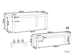 Conjunto De Jardín Mesa Y 2 Bancos De Cemento Reforzado Gris OSTUNI -Jardín Muebles Ventas e7b52b8bbe54832ced1cba5503fae89361b378c1 a055e90fb0104fe389eeed7311c7b5ee