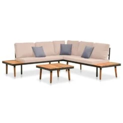 Set Muebles De Jardín 4 Piezas Y Cojines Madera Maciza Acacia VidaXL -Jardín Muebles Ventas e87ead7c1ce0e6a9fd5c353adabbe6557f571df6 c8ce9a064fb54cf4b6ed9ecabcdf47b1