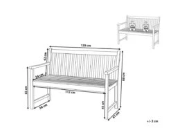 Banco De Jardín De Madera 120 Cm VIVARA -Jardín Muebles Ventas e93cd48fb28839dcf04dc31c79deab2327ec227b 9148f98afa57400e9af91d45e749cba6