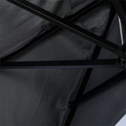 Outsunny Sombrilla Semicircular Con 24 Luces LED Solar 270x135x240 Cm Parasol De Jardín Con Manivela Techo De Ventilación Para Pared Terraza Gris -Jardín Muebles Ventas e95bb9b06f7b7495e18174129a0e41132c7aca2c 3dd5b1a0d5c442fd818bd049d3260113