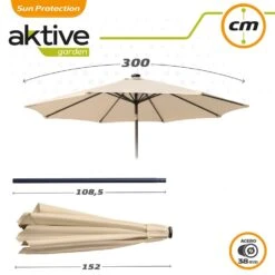 Sombrilla Para Jardín Octogonal 32 Luces LED Inclinable Aktive -Jardín Muebles Ventas ebab189aa7603621e35278bd0d60a3f1e9cfad46 0f0ed1aa1291492a9eb46cb35389e454