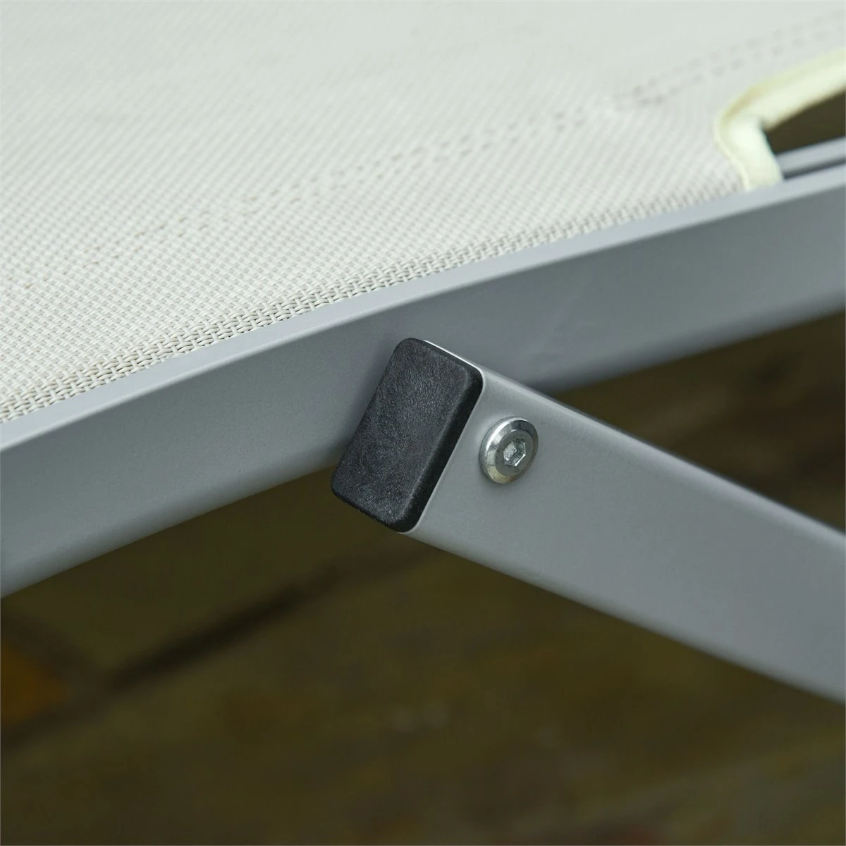 Outsunny 2 Tumbonas Plegables En Forma De S Ergonómica Con Marco De Aluminio Texteline Para Piscina Patio Jardín Terraza 165x61x63 Cm Beige 11 Outsunny 2 Tumbonas Plegables En Forma De S Ergonómica Con Marco De Aluminio Texteline Para Piscina Patio Jardín Terraza 165x61x63 Cm Beige - Imagen 9