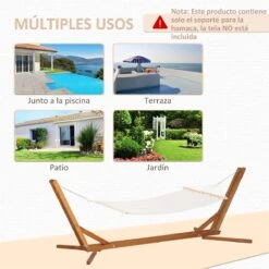 Outsunny Soporte Para Hamaca De Madera Plegable Ajustable De 3 Niveles Estructura Para Hamaca 217-380 Cm De Longitud Carga Máx. 150 Kg Para Jardín Terraza 388x152x89 Cm Teca 17 Outsunny Soporte Para Hamaca De Madera Plegable Ajustable De 3 Niveles Estructura Para Hamaca 217-380 Cm De Longitud Carga Máx. 150 Kg Para Jardín Terraza 388x152x89 Cm Teca -Jardín Muebles Ventas ec9b563b4a4fd5e9deaa1fe71cc378cf12aacd36 0d362bbc8d98422bbadcecd33a1de7c5