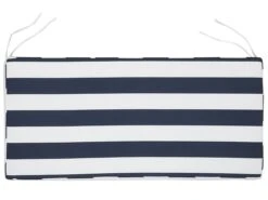 Banco De Jardín De Madera Con Cojín Azul Marino/blanco 160 Cm VIVARA -Jardín Muebles Ventas eebac73e3c1e30a0775dd21e05c0d132c8fa04ad 0bf910af99d54c16b4ef0029472473a1
