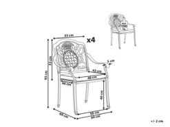 Conjunto De 4 Sillas De Jardín Marrones SALENTO -Jardín Muebles Ventas f19e02fca13da0348b1487454644ad81e4c2840a 404d3bc652124af3bf6f86dee9148b0f