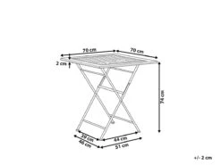 Mesa De Jardín De Metal Negro/dorado 70 X 70 Cm BORMIO -Jardín Muebles Ventas f2983487dc1a3f36ffb958e229bdbcdfe41af5fa 09575bf6c1f241e6842aea067f120d7e