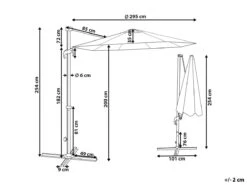 Sombrilla Voladiza De Poliéster Gris Pardo/blanco 295 Cm SAVONA II 12 Sombrilla Voladiza De Poliéster Gris Pardo/blanco 295 Cm SAVONA II -Jardín Muebles Ventas f4947d77c6cae0df109b1579c42eb03754f76993 82d7d8549ac34faebee2fe0c6d083745