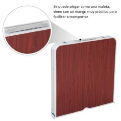 Outsunny Mesa Maleta De Aluminio 4 Taburete Plegable Portátil Para Acampada Picnic Jardín Terraza Conjunto Muebles Exterior Altura Ajustable -Jardín Muebles Ventas f4a136d042be8c8e2b1f3dc72705287f43d2aefa 72cca75e96e94f5b8c83a6d7bed423cd